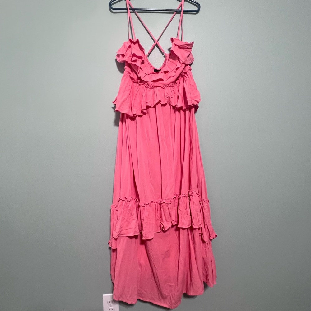 VICI Pink Ruffle Dress